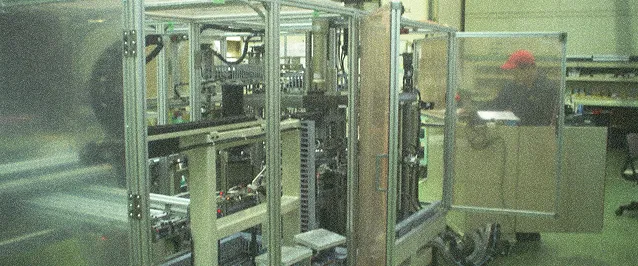 ラインの移設工事